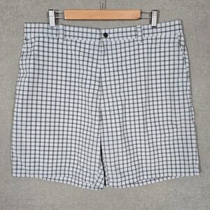 Callaway Men's Optimum Performance Golf Shorts Plaid White Black 38